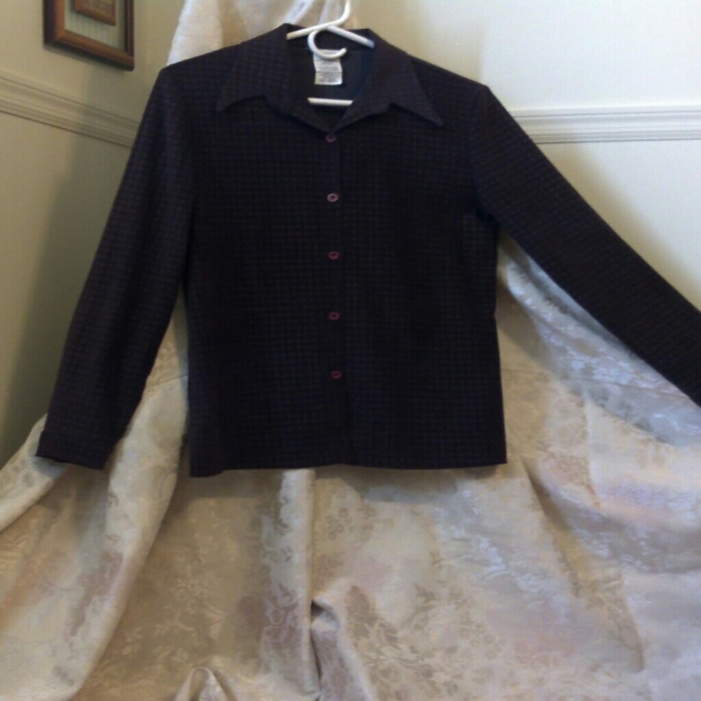 Dark chocolate brown blouse